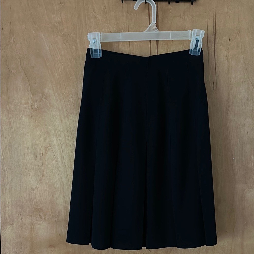 Ann Taylor Black A-Line Knee-Length Skirt